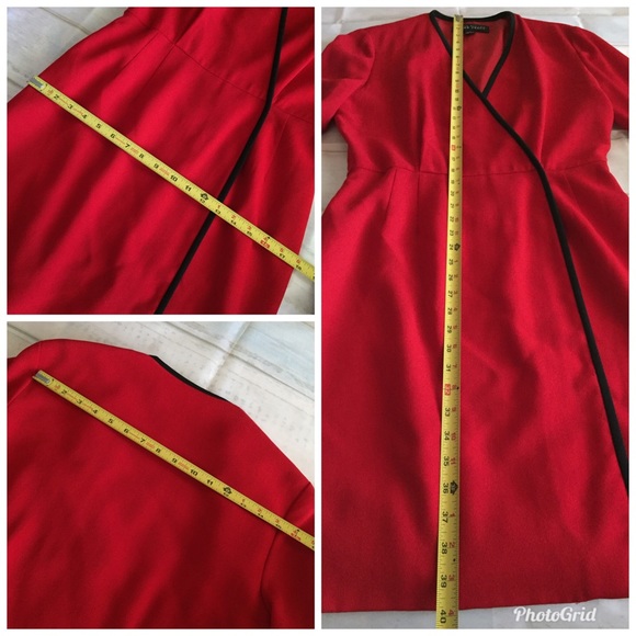 Linda Allard Ellen Tracy Side Wrap Dress size 8 - Picture 5 of 8